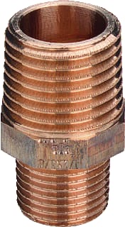 Viega - Bronzen draadfittingen 3245 Fitting met 2 aansluitingen Draadfit2 Bu 3/4X3/8"
