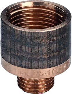 Viega - Bronzen draadfittingen 3242 Fitting met 2 aansluitingen 320423
