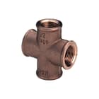 Viega - Bronzen draadfittingen 3180 Fitting met 4 aansluitingen 320638