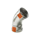 Viega - Sanpress Inox 2326 Fitting met 2 aansluitingen Sanp Bocht Rvs 88,9 45Gr 2Xprs