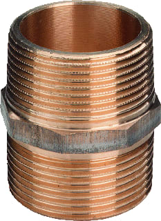 Viega - Bronzen draadfittingen 3280 Fitting met 2 aansluitingen Draadfit2 Bu 1/8"