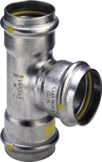 Viega - Sanpress Inox Gas Fitting met 3 aansluitingen 486532