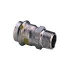 Viega - Sanpress Inox Gas Fitting met 2 aansluitingen Sanipr Overgst 22X3/4 Rvs
