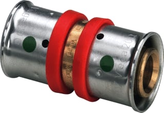 Viega - Fonterra-toebehoren 1223 Fitting met 2 aansluitingen Fitting 614706