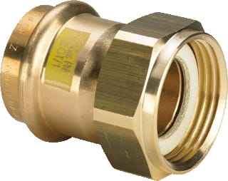 Viega - Profipress G 2666 Fitting met 2 aansluitingen Persfit2 Schrf 22 X 3/4