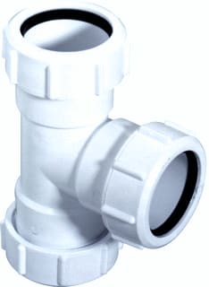 McAlpine - Fitting klem afsluitplaat T-Stuk 90Gr Klem 40Mm