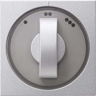 Gira - Systeem 55 Bed.element / centr.pl. schakelmat. Knop 3St Alu