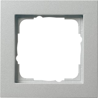 Gira - E2 Afdekraam schakelmateriaal Afdkrm 1V Aluminium
