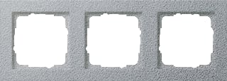 Gira - E2 Afdekraam schakelmateriaal Afdkrm 3V Aluminium