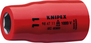 Knipex - 9847 Dop voor zeskantmoeren doppen ratel 1/2"