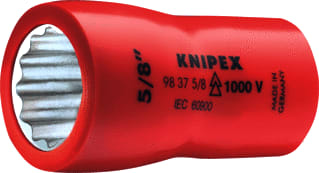 Knipex - 9837 Dop voor zeskantmoeren doppen ratel 3/8"