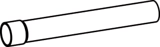 Wisa - Spoelbochtverlengbuis Verlengstuk 340Mm Wit.