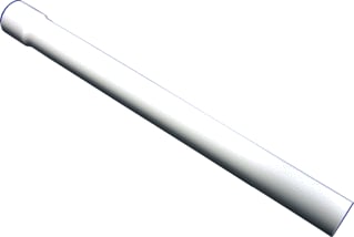Wisa - Spoelbochtverlengbuis Verlengstuk 500Mm Wit.
