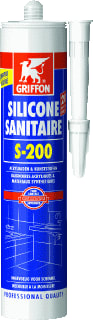 Griffon - Silicone Sealant Sanitary S-200 Afdichtingsmiddel S200 Silicone Wit Kk