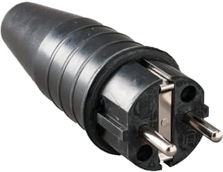 Keraf - 511 Geaarde stekker Contactstop Ra Volrubber