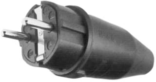 Keraf - 611 Geaarde stekker Contactstop Ra Rubber
