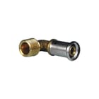 Henco - 5P Fitting met 2 aansluitingen Pers Knie Kopp 16X1/2 Bu