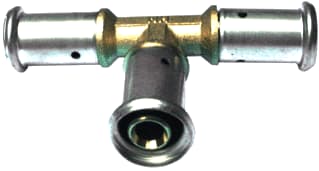 Henco - 10P Fitting met 3 aansluitingen Pers X 3 T/St 26X16X26