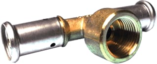 Henco - 13P Fitting met 3 aansluitingen Pers T/St 16X1/2Bix16