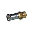 Henco - 17P Fitting met 2 aansluitingen Pers Overg.Kopp 16X1/2Bu
