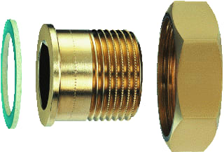 Heimeier - Globo H Fitting met 2 aansluitingen Dr.Kopp 20 1"X3/4"