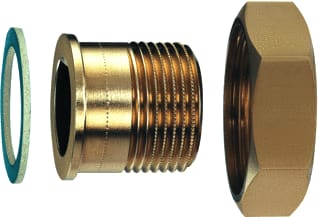 Heimeier - Globo H Fitting met 2 aansluitingen Dr.Kopp 15 3/4"X1/2"
