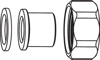 Heimeier - Globo H Fitting met 2 aansluitingen Sold.Kopp 20 1"X22Mm