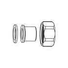 Heimeier - Globo H Fitting met 2 aansluitingen Sold.Kopp 20 1"X22Mm