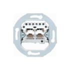 Jung - Basiselement UAE Datacontactdoos twisted pair Data Cat3 2X8P Schr Basis