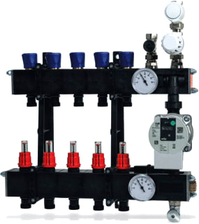 Henco - Verdeler voor hydronische circuits 1gr.compverd stadverw ess