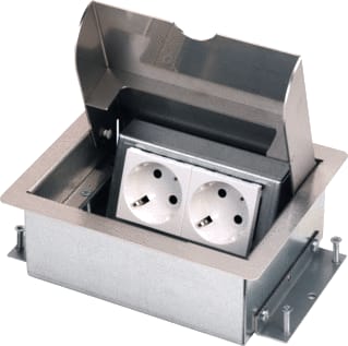 OCS - Servicebox 3.0 Vloercontactdoos Sb 3.0 2X230V Win Rvs