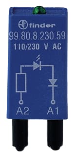 Finder - 99 Overspanningsbegrenzer moduul led+dio 60v