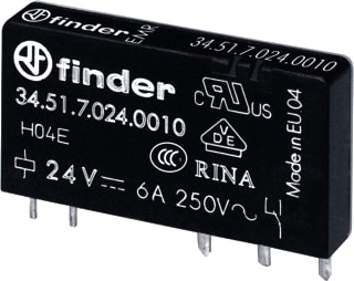 Finder - 34 Schakelrelais Rel 1W 6A 24Vdc