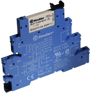 Finder - 38 Schakelrelais Int Rel 1W 6A 24V S.