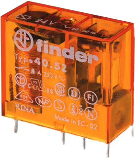 Finder - 40 Schakelrelais Rel 2W 8A 24V