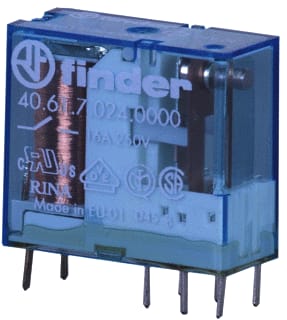 Finder - 40 Schakelrelais rel 1m 16a 24v s.
