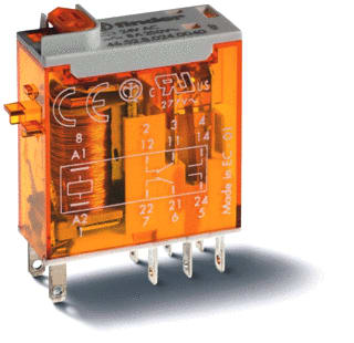 Finder - 46 Schakelrelais Rel 2W 8A 24V