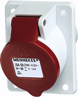 Mennekes - Twincontact CEE-contactdoos, aanbouw 156