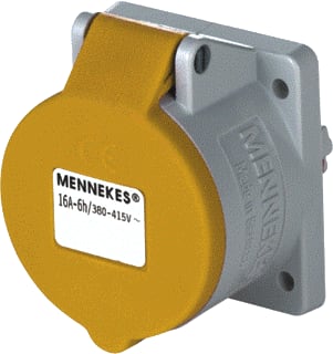 Mennekes - Twincontact CEE-contactdoos, aanbouw 1667