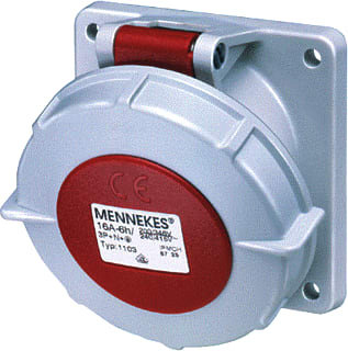Mennekes - CEE-contactdoos, aanbouw 1096