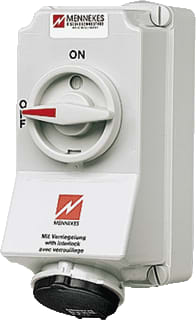Mennekes - Duo CEE-cont.doos uitschak.baar, bevei. wcd cee 16a 4p 500v duo