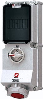 Mennekes - Duo CEE-cont.doos uitschak.baar, bevei. ceecduits 5630a