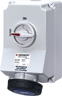 Mennekes - Duo CEE-cont.doos uitschak.baar, bevei. 5109a