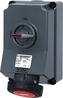 Mennekes - Duo CEE-cont.doos uitschak.baar, bevei. 7290