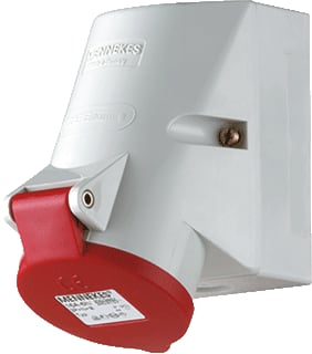 Mennekes - CEE-wandcontactdoos Wcd Cee 4P 32A 400V 6H