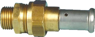 Henco - 26P Fitting met 2 aansluitingen Pers/Schr.Ov/Kopp 26X1"