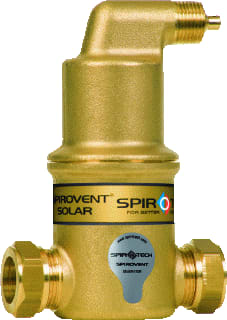 Spirotech - SpiroVent Lucht- en/of vuilafscheider 1" Hor Ht