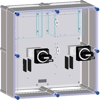 Eaton - Halyester Schakelaarkast schkkst hnzm1-excl-3t