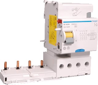 Hager - BF Voor inst.automaat <63A Aardlekblok Als-Elem 4P63 300Ma Bf463N
