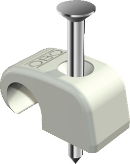 OBO - 20 Spijkerclip Nagelclip 10-14Mm Wt Ds100